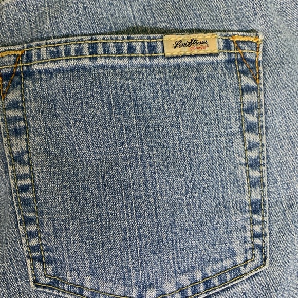 Levi Strauss signature light wash stretch low rise boot baggy cut jeans Sz 10 - Picture 2 of 7